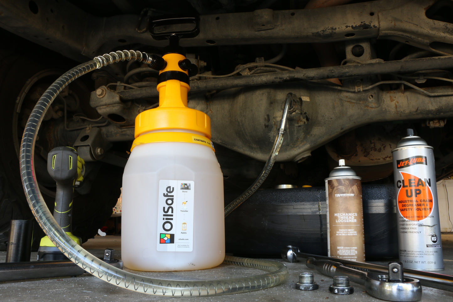 Oilsafe Fluid Pump Transfer Container differential oil